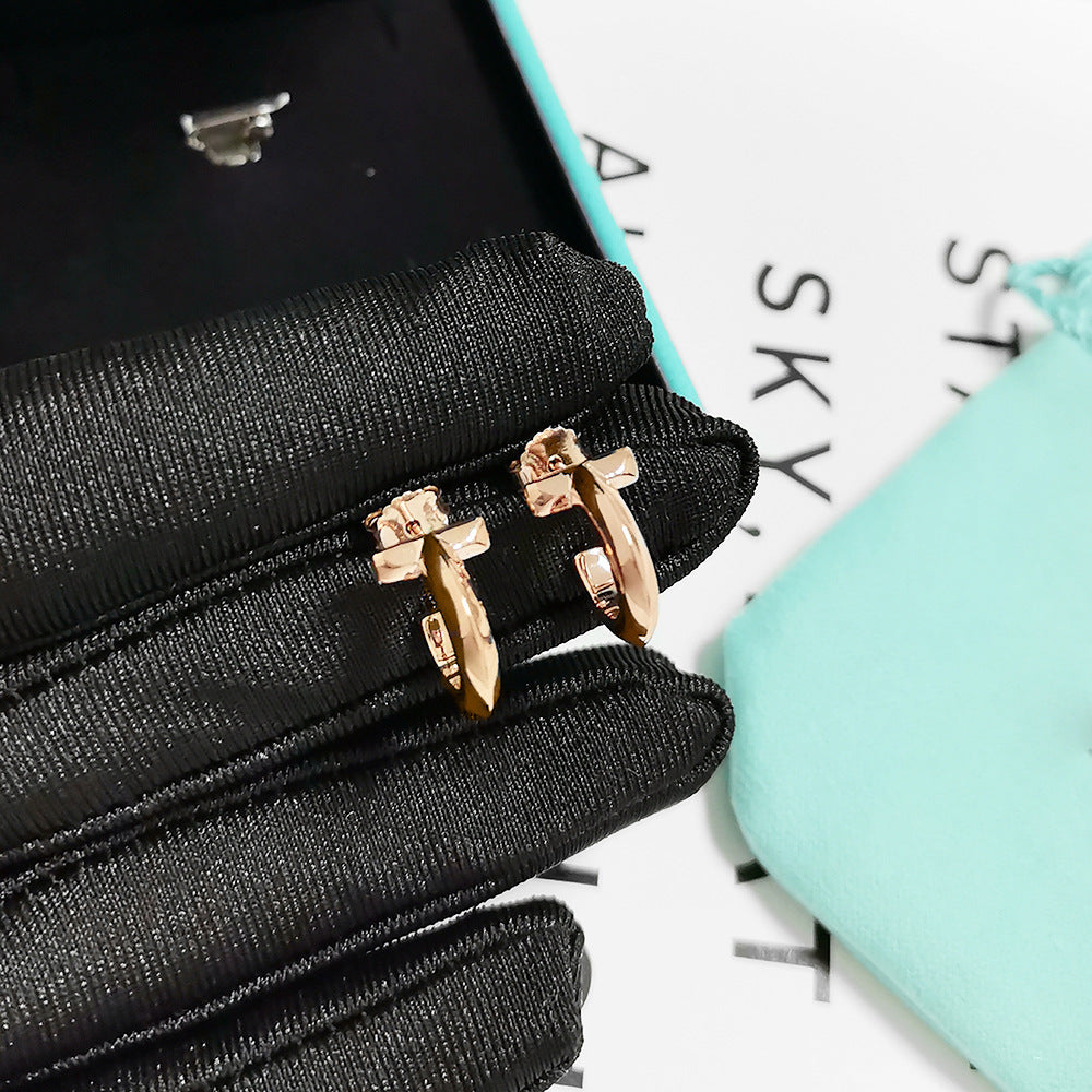 Tiffany Earrings T Shape