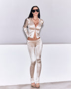 Noire Blouse on model