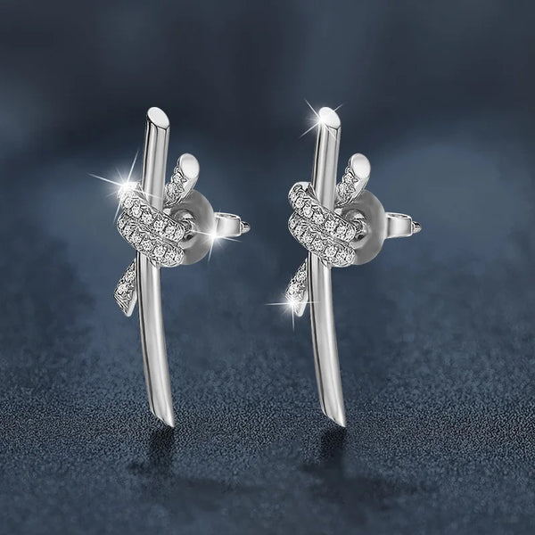 Twisted Rope Gold Earrings